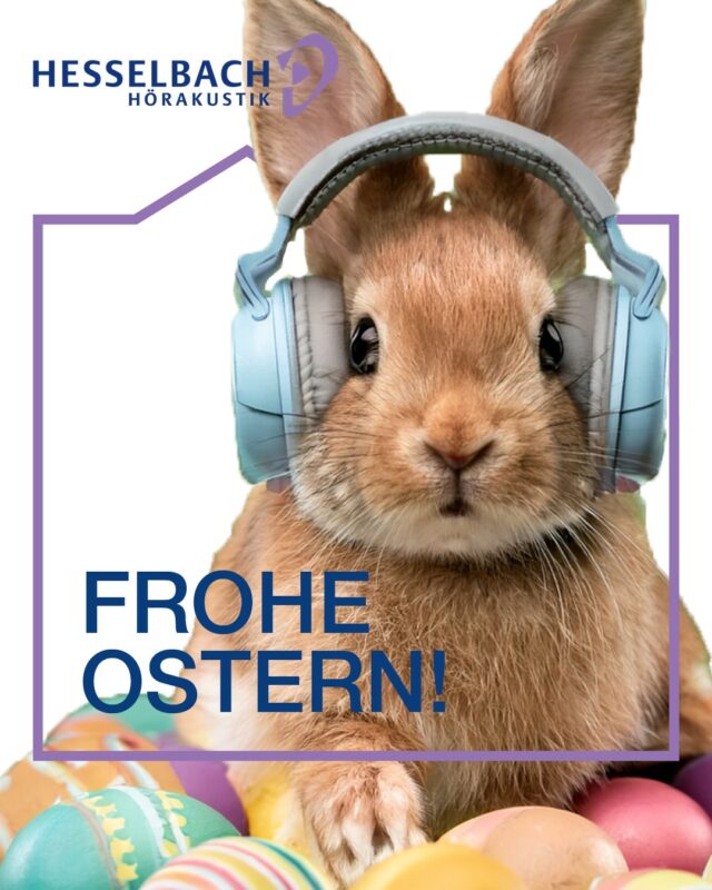 🐰🎧 Frohe Ostern!

Selbst der Osterhase weiß: Gutes Hören ist wichtig – und Schutz genauso. 🐣💜
Ob beim Trubel der Feiertage oder im Alltag: Achten Sie auf Ihr Gehör und gönnen Sie ihm die Aufmerksamkeit, die es verdient. 👂

👉 Wir wünschen Ihnen entspannte, fröhliche Ostertage – voller schöner Klänge und besonderer Momente.

#FroheOstern #Ostergrüße #SchonGehört #Hörgesundheit #HesselbachHörakustik #Gehörschutz #BesserHören #Ostern2026 #Hörakustik #Lebensqualität