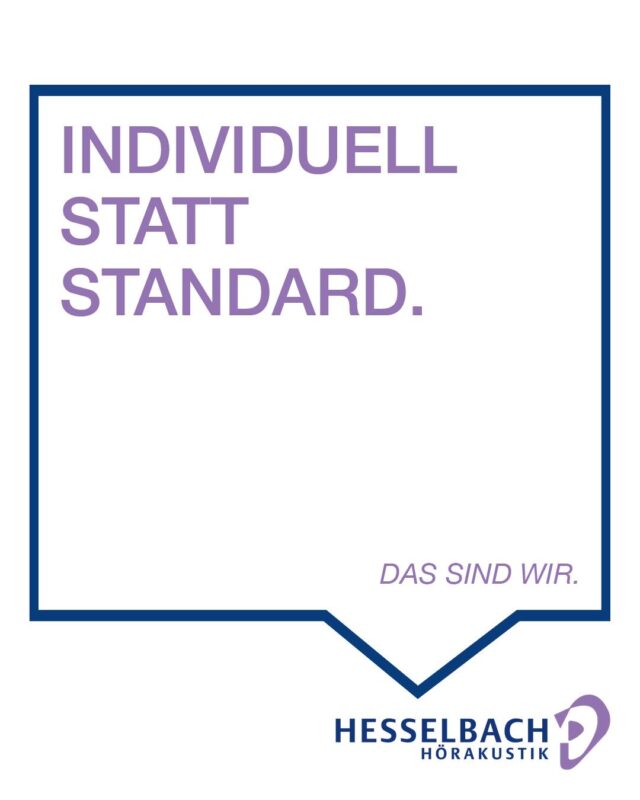 💜 Individuell statt Standard.

Jeder Mensch hört anders – deshalb gibt es bei uns keine Lösungen von der Stange. 👂

Wir nehmen uns Zeit, hören genau hin und finden gemeinsam mit Ihnen die Hörlösung, die zu Ihren Bedürfnissen und Ihrem Alltag passt. Denn gutes Hören ist so individuell wie der Mensch selbst.

#HesselbachHörakustik #DasIstHesselbach #IndividuellStattStandard #Hörakustik #Hörgesundheit #PersönlicheBeratung #GutHören #Service #Lebensqualität