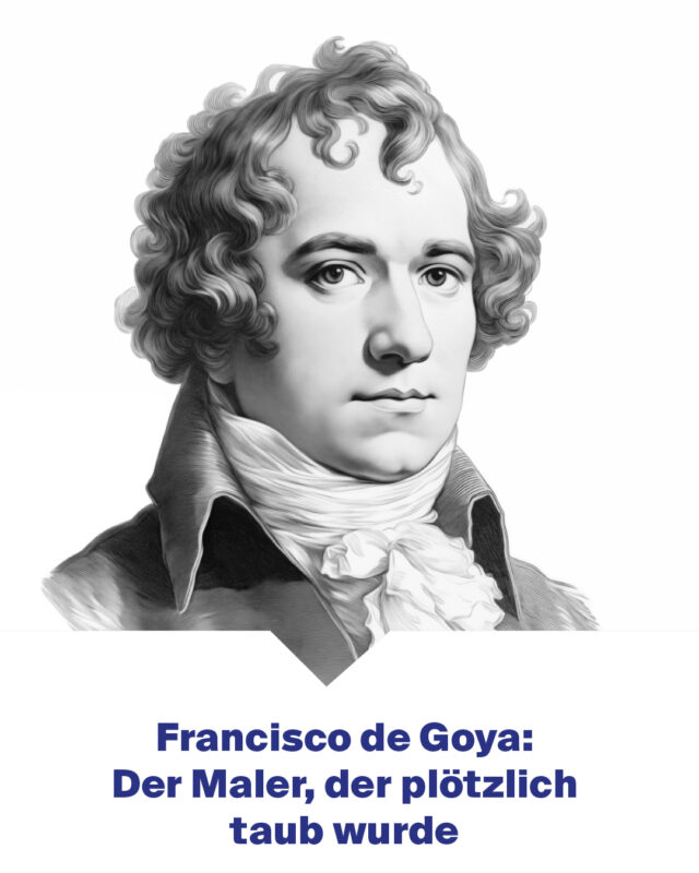 Der spanische Maler Francisco de Goya (1746 - 1828) gehört zu den herausragenden Persönlichkeiten, die mit Gehörbeeinträchtigungen kämpften. Eine mysteriöse Krankheit führte bei ihm sogar zur Taubheit, und gerade hier zeigt sich Goyas außergewöhnliche Kunst.

Die rätselhafte Krankheit, die ihm 1793 das Gehör raubte, begleitete Goya bis zu seinem Lebensende. Sein Gemütszustand spiegelt sich in einem Wechsel von Rokoko zu surrealer Kunst wider. Francisco de Goya bleibt nicht nur ein Maler, sondern auch ein Symbol der Resilienz und des kreativen Ausdrucks trotz persönlicher Herausforderungen. Seine Kunst erzählt die Geschichte eines Künstlers, der in der Stille seine lauten Meisterwerke schuf.

#FranciscoDeGoya #HesselbachHörakustik #IhrpersönlicherHörakustiker #HörakustikRuhrgebiet #BesserHören #Hörberatung #Hörakustik #Hörgeräte #Hörsysteme #Iserlohn #Schwerte #Unna #Fröndenberg #Hemer #Wetter#Holzwickede