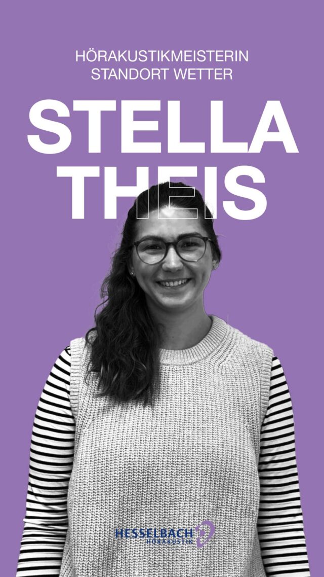 👋 Lernen Sie Stella Theis kennen! 💜👂

Stella ist Hörakustikmeisterin, Hörberaterin und stellvertretende Standortleitung bei Hesselbach Hörakustik in Wetter – und außerdem unsere inoffizielle Blumenbeauftragte 🌸😊

Besonders schätzt sie die familiäre Atmosphäre, moderne Technik und die vielen Freiheiten im Arbeitsalltag.
👉 Am wichtigsten bleibt für sie aber die Arbeit mit den Kundinnen und Kunden.

Schön, dass du Teil unseres Teams bist, Stella! 🙌

#HesselbachHörakustik #TeamHesselbach #Mitarbeitervorstellung #Hörakustik #Wetter #Hörgesundheit #BesserHören #Teamspirit #Hörgeräte #BehindTheScenes
