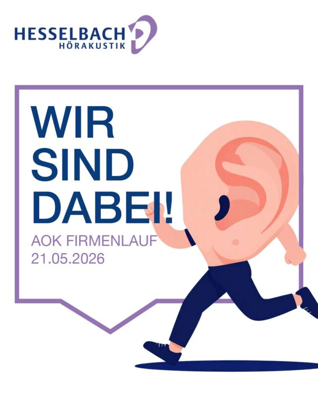 🏃‍♂️ Wir sind dabei! 👂💜

Am 21.05.2026 heißt es für uns: Laufschuhe an und gemeinsam durchstarten beim AOK Firmenlauf! 💪

👉 Denn Teamgeist, Bewegung und Gesundheit gehören für uns genauso dazu wie gutes Hören.

Wir freuen uns auf einen sportlichen Tag voller Energie und guter Stimmung! 🙌

#HesselbachHörakustik #Firmenlauf #AOKFirmenlauf #Teamspirit #GemeinsamStark #Gesundheit #Bewegung #WirSindDabei #Laufen #Motivation