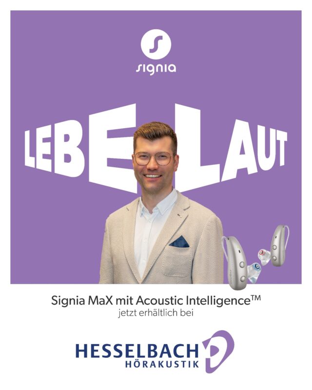 Lebst du laut? 

Laut leben heißt nicht laut zu sein. Sondern mittendrin zu sein. Die großen Momente zu feiern, die kleinen Details zu genießen – und sich von einer Hörminderung nicht ausbremsen zu lassen. 

Genau dafür stehen wir gemeinsam mit Signia und Thomas D. Lebe laut. Wie Thomas D. 

Teste jetzt die neuen Pure C&G MaX – die ersten KI-Hörgeräte mit Acoustic Intelligence™ – bei uns. 

#LEBELAUT #Signia #ThomasD #gemeinsamlaut #brillanthoeren
